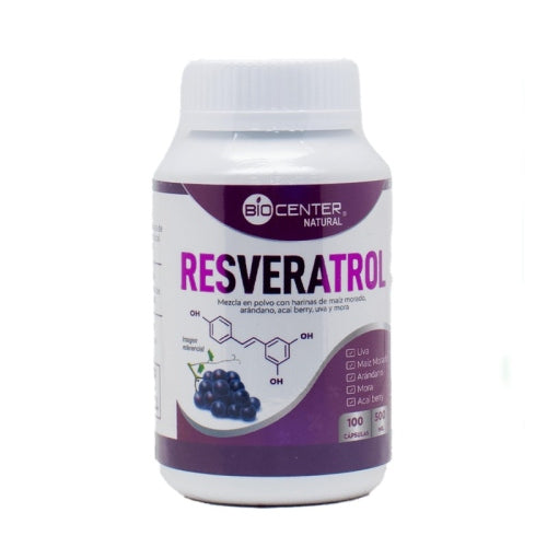 RESVERATROL 100 CAPS BIOCENTER NATURAL