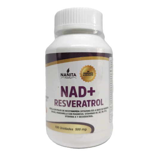 NAD+RESVERATROL 100 CAPS NANITA FOODS